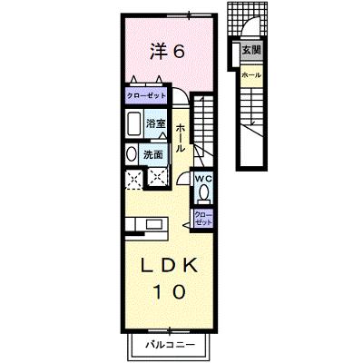 カサデプラシードⅠ 203【管理NO：1-011883601-02030】 ★家具家電は申し込み後に搬入します★の物件画像