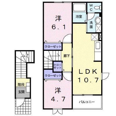 チェリークイーン 205【管理NO：1-011081101-02040】 ★家具家電は申し込み後に搬入します★の物件画像