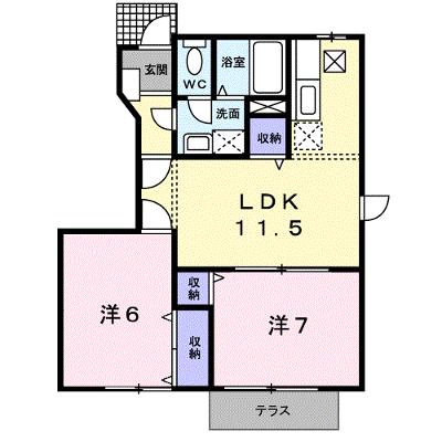 エクセレントガーデンＡ 101【管理NO：1-007589401-01010】 ★家具家電は申し込み後に搬入します★の物件画像