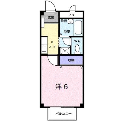 メゾンハッピーⅠ 202【管理NO：1-006451301-02020】 ★家具家電は申し込み後に搬入します★の物件画像