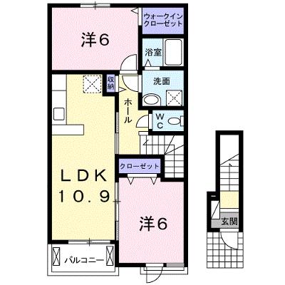 フォレスタ橋本　Ⅱ 201【管理NO：1-021528702-02010】 ★家具家電は申し込み後に搬入します 2026年08月上旬入居可能の物件画像