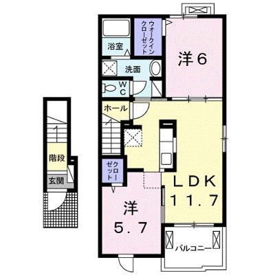 ベルファミーユ　Ⅱ 207【管理NO：1-021190002-02060】 2026年08月上旬入居可能の物件画像