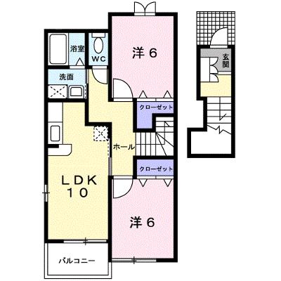 ミニョンパンセⅡ 203【管理NO：1-013172501-02030】 ★家具家電は申し込み後に搬入しますの物件画像