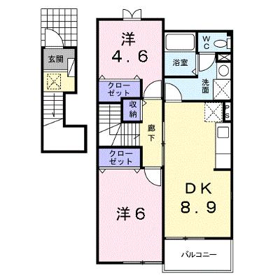 メルヴェーユⅢ 201【管理NO：1-011822102-02010】 ★家具家電は申し込み後に搬入します★の物件画像