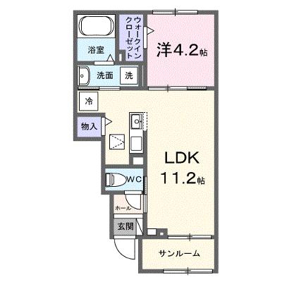 ＳＯＲＡ 103【管理NO：1-028262801-01030】 ★家具家電は申し込み後に搬入します 2026年09月上旬入居可能の物件画像