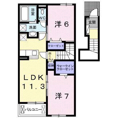 ソレイユ尾崎Ⅱ 205【管理NO：1-026191602-02040】 ★家具家電は申し込み後に搬入しますの物件画像