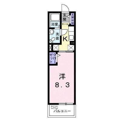 フライハイト 306【管理NO：1-019143101-03050】 ★家具家電は申し込み後に搬入します★の物件画像