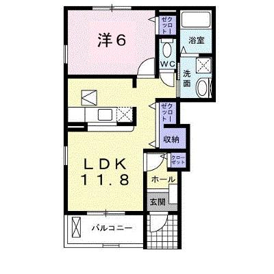 シャンペトル 101【管理NO：1-016397501-01010】 ★家具家電は申し込み後に搬入しますの物件画像