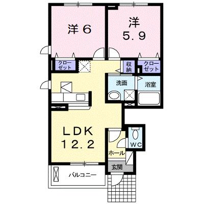 ミッテ・ドルフ西国分Ⅲ 101【管理NO：1-016323001-01010】 ★家具家電は申し込み後に搬入しますの物件画像