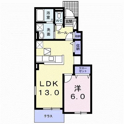 ルーベル論田Ｃ 105【管理NO：1-022262303-01040】 ★家具家電は申し込み後に搬入します★の物件画像