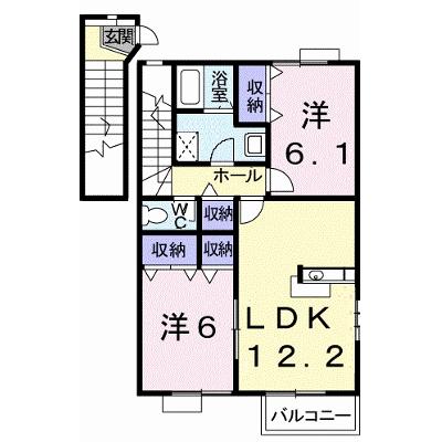 デュエル　ミサキⅢ　Ａ 201【管理NO：1-012615401-02010】 ★家具家電は申し込み後に搬入します★の物件画像