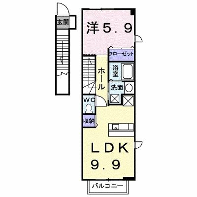 シャン・ド・フルール　Ｂ 201【管理NO：1-012342002-02010】 ★家具家電は申し込み後に搬入します★の物件画像