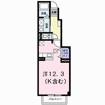 シャン・ド・フルール　Ａ 103【管理NO：1-012342001-01030】 ★家具家電は申し込み後に搬入します★の物件画像