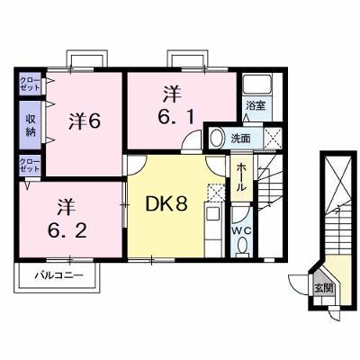 ホワイトリバー　Ａ 202【管理NO：1-011231301-02020】 ★家具家電は申し込み後に搬入します★の物件画像