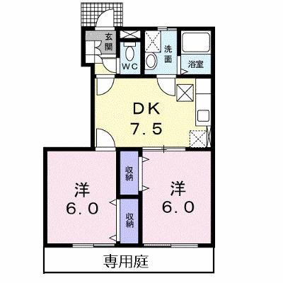 ソレイユ・ルヴァンＢ 102【管理NO：1-010617402-01020】 ★家具家電は申し込み後に搬入します★の物件画像