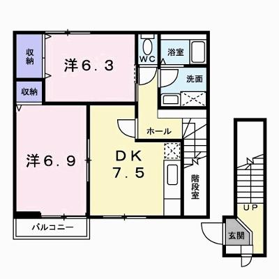 ビレッジあいＡ 202【管理NO：1-007708401-02020】 ★家具家電は申し込み後に搬入します★の物件画像