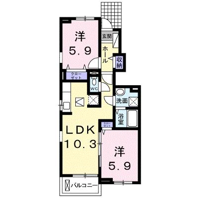 グランレジデンス　国府　Ｂ－Ⅰ 105【管理NO：1-024031001-01040】 2026年07月中旬入居可能の物件画像