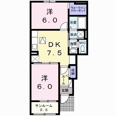 シェルブルー　Ａ 102【管理NO：1-021671701-01020】 ★家具家電は申し込み後に搬入します★の物件画像