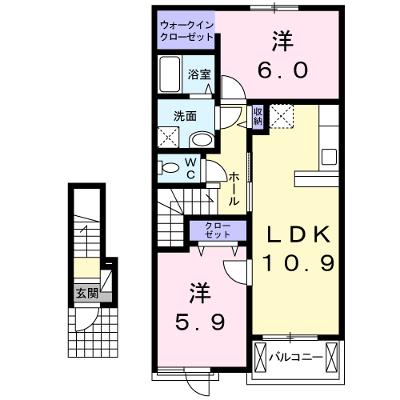 グリーンシトラス 202【管理NO：1-018889101-02020】 ★家具家電は申し込み後に搬入しますの物件画像