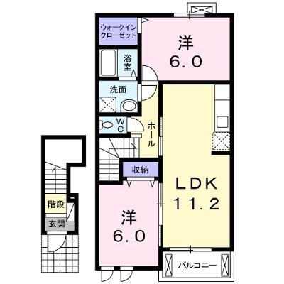 ルーナ 202【管理NO：1-017712401-02020】 ★家具家電は申し込み後に搬入します★の物件画像