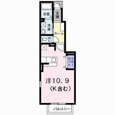 Ｖｉｌｌａ鶴島Ｂ 102【管理NO：1-016493402-01020】 ★家具家電は申し込み後に搬入します★の物件画像