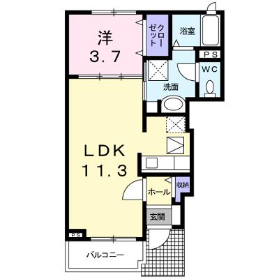 プリマベーラ　Ｂ 102【管理NO：1-015642702-01020】 ★家具家電は申し込み後に搬入します★の物件画像