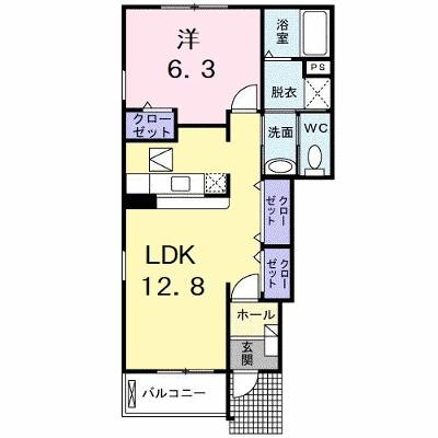 アンジェリカ　Ｃ 101【管理NO：1-013991403-01010】 ★家具家電は申し込み後に搬入します★の物件画像