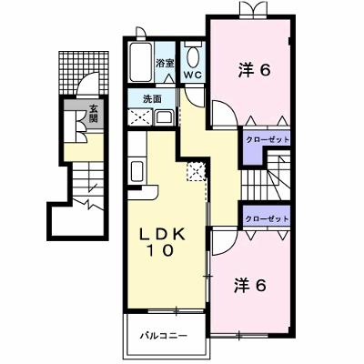 メゾン　ドゥ　ボヌ－ルＢ 202【管理NO：1-013308502-02020】 ★家具家電は申し込み後に搬入します★の物件画像