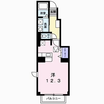 ベルメゾン　サピーＢ 102【管理NO：1-012501302-01020】 ★家具家電は申し込み後に搬入します★の物件画像