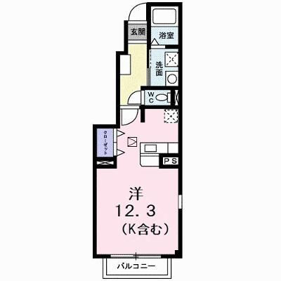 シャン・ド・フルール　Ｂ 101【管理NO：1-012342002-01010】 ★家具家電は申し込み後に搬入します★の物件画像