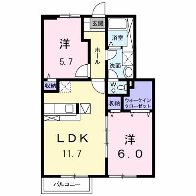 カサ　モデルナ　Ⅰ 102【管理NO：1-011640701-01020】 ★家具家電は申し込み後に搬入します★の物件画像