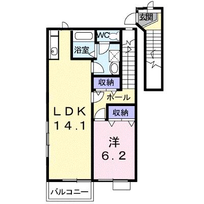 フォンテーヌＡ 203【管理NO：1-009591301-02030】 ★家具家電は申し込み後に搬入しますの物件画像