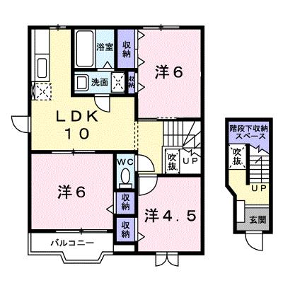 メゾンソレイユ　Ｂ 201【管理NO：1-007541902-02010】 ★家具家電は申し込み後に搬入します★の物件画像