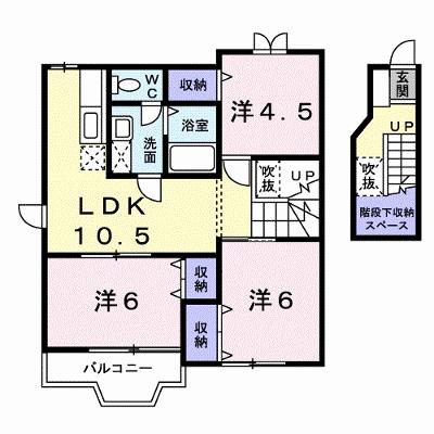 ニューシティー鳴門　３号館 203【管理NO：1-006985302-02030】 ★家具家電は申し込み後に搬入します★の物件画像