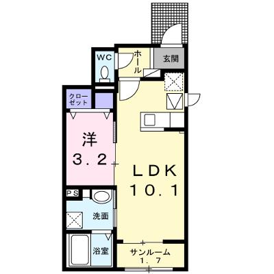 アリストコート 101【管理NO：1-027850701-01010】 ★家具家電は申し込み後に搬入しますの物件画像