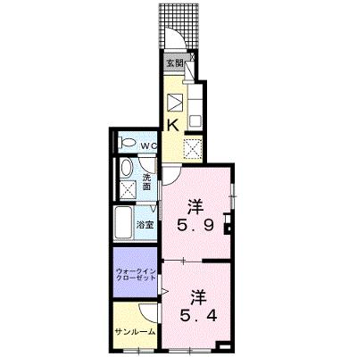 ザ・ビレッジグリーン福岡町Ⅱ 101【管理NO：1-026758202-01010】 ★家具家電は申し込み後に搬入しますの物件画像