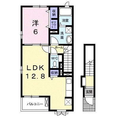 ワイズＫＭ　Ⅱ 201【管理NO：1-021384701-02010】 ★家具家電は申し込み後に搬入します 2026年08月下旬入居可能の物件画像