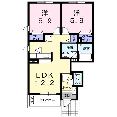 アリストガーデンⅡ 101【管理NO：1-019300302-01010】 ★家具家電は申し込み後に搬入します★の物件画像