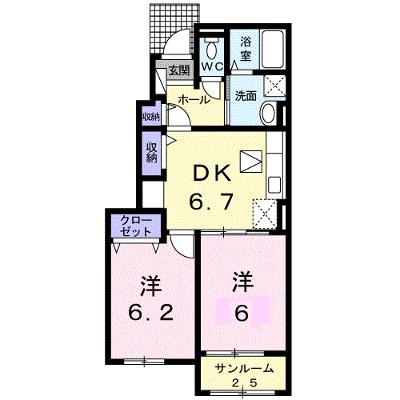 フィオーレ・Ｇ　Ⅰ 102【管理NO：1-021237401-01020】 ★家具家電は申し込み後に搬入します 2026年08月下旬入居可能の物件画像