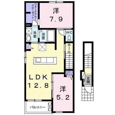 アンダンテ　イースト　Ｃ 201【管理NO：1-021129201-02010】 ★家具家電は申し込み後に搬入しますの物件画像