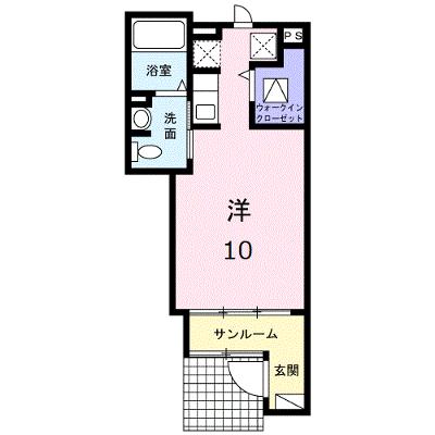 メゾン　ド　フルールⅡ 102【管理NO：1-020998001-01020】 ★家具家電は申し込み後に搬入しますの物件画像