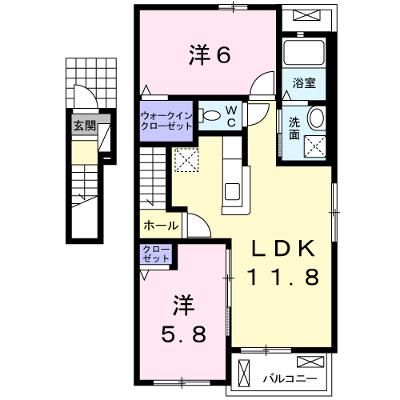 ティファニーⅡ 201【管理NO：1-020650201-02010】 ★家具家電は申し込み後に搬入します★の物件画像