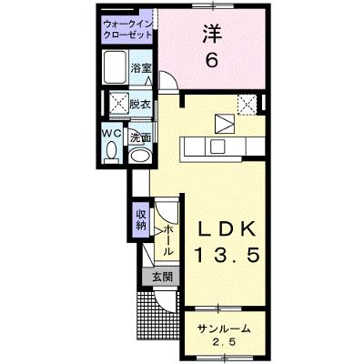 アンジュ・Ｙ 102【管理NO：1-018552001-01020】 ★家具家電は申し込み後に搬入しますの物件画像