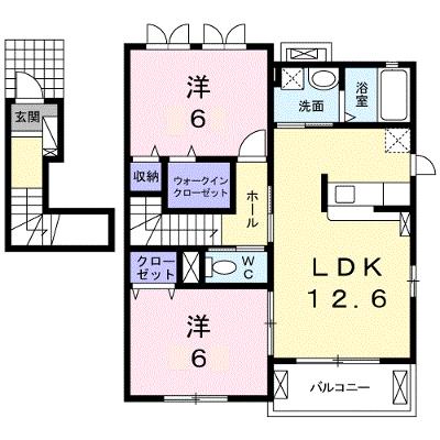 フレスクーラＡ 201【管理NO：1-018387701-02010】 ★家具家電は申し込み後に搬入しますの物件画像