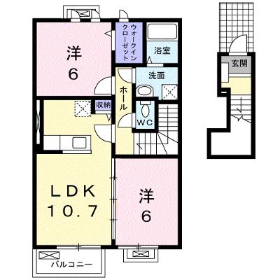 アルドールⅡ 202【管理NO：1-016744902-02020】 ★家具家電は申し込み後に搬入しますの物件画像