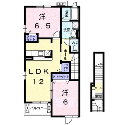 グランデ　カーサＥ 201【管理NO：1-013909705-02010】 ★家具家電は申し込み後に搬入しますの物件画像