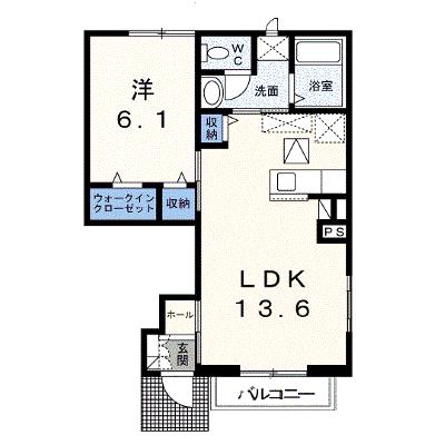 グランディール・堀越 102【管理NO：1-011037201-01020】 ★家具家電は申し込み後に搬入します 2026年07月下旬入居可能の物件画像