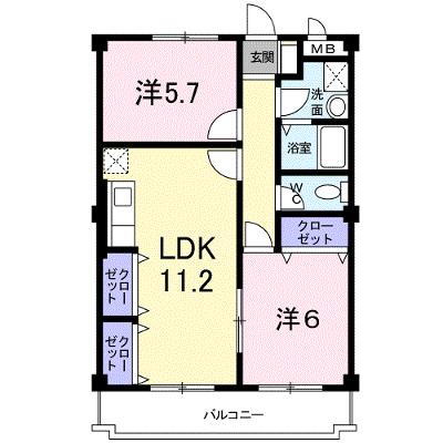 マリッチ溝渕Ⅰ 102【管理NO：1-001092601-01020】 ★家具家電は申し込み後に搬入します★の物件画像