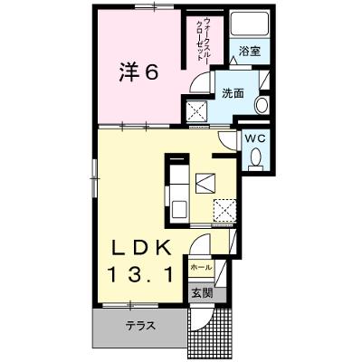 フェリーチェ丸亀 101【管理NO：1-022915901-01010】 ★家具家電は申し込み後に搬入します★の物件画像