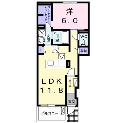 キャッスル　Ｄ 102【管理NO：1-021579902-01020】 ★家具家電は申し込み後に搬入しますの物件画像